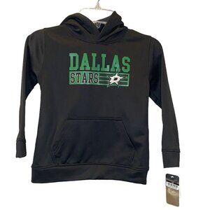 NHL Dallas Stars Toddler Boys 12M Black Green Hooded Sweatshirt Hoodie Logo